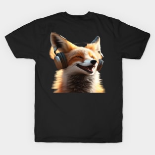 Smiling Musical Fox T-Shirt